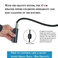 Black Pull Out Sensor Kitchen Faucet Touch Control Faucet 2 Function Mixer For Sink Tap Sprayer Single Handle Mixer Tap 4