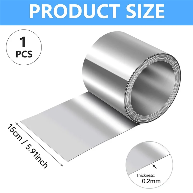 FYBL-0.0078/0.2Mm 알루미늄 시트 롤, 지붕 및 DIY용 6In X 10Ft 알루미늄 플래싱 롤 금속 지붕 패널