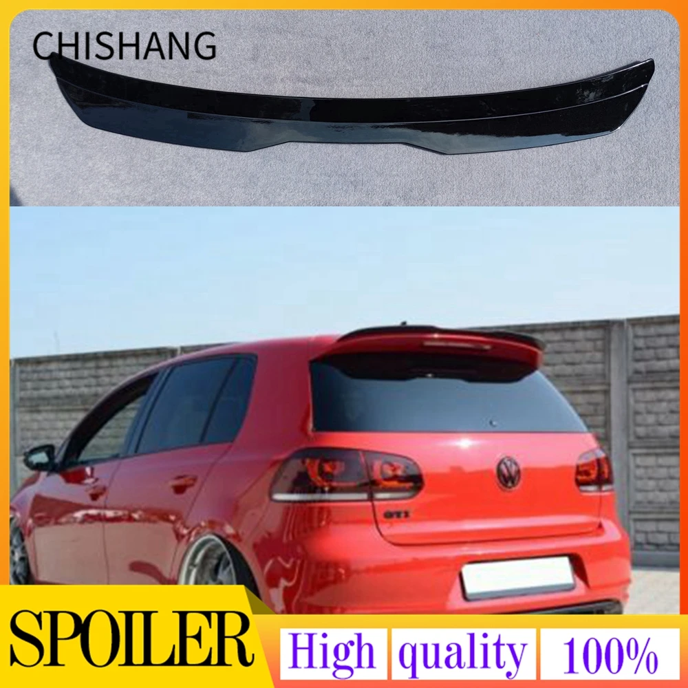 Spoiler Per Tetto Posteriore Stile Maxton Nero Lucido Per Volkswagen Golf 6 Gti R R20 2009 2010 2011 2012 2013 2014