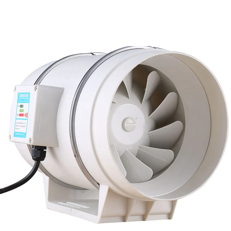 

4 inch 220V Exhaust Fan Home Silent Inline Pipe Duct Fan Bathroom Extractor Ventilation Kitchen Toilet Wall Air Clean Ventilator