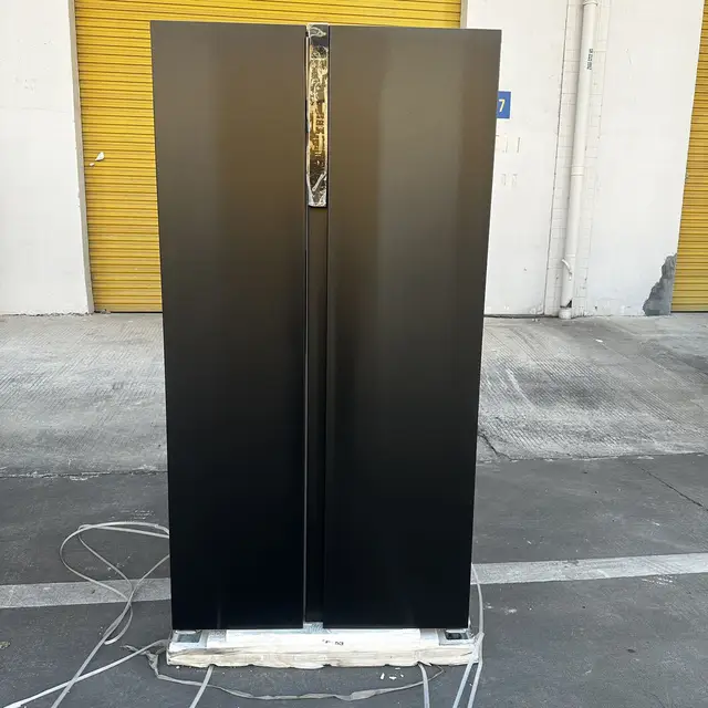 690L 110V Double-door Fridges Refrigerator And Freezers Home Commercial Dormitory Side-by-side Smart Chiller Ice Maker Machine 1