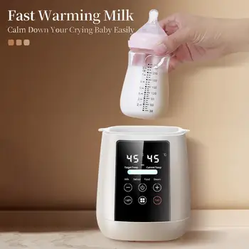 Baby Bottle Warmer Baby Milk Warmer Automatic Shutdown Breastmilk Heater Baby Food Heater Safe & Fast Feeding Bottle Warmer For 1