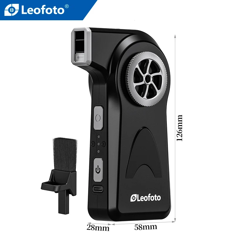 Leofoto EB-01 전자 사진 송풍기, 전기 송풍 필터, 카메라 렌즈, 강력한 먼지 제거, VS Nitecore BB2 BB21