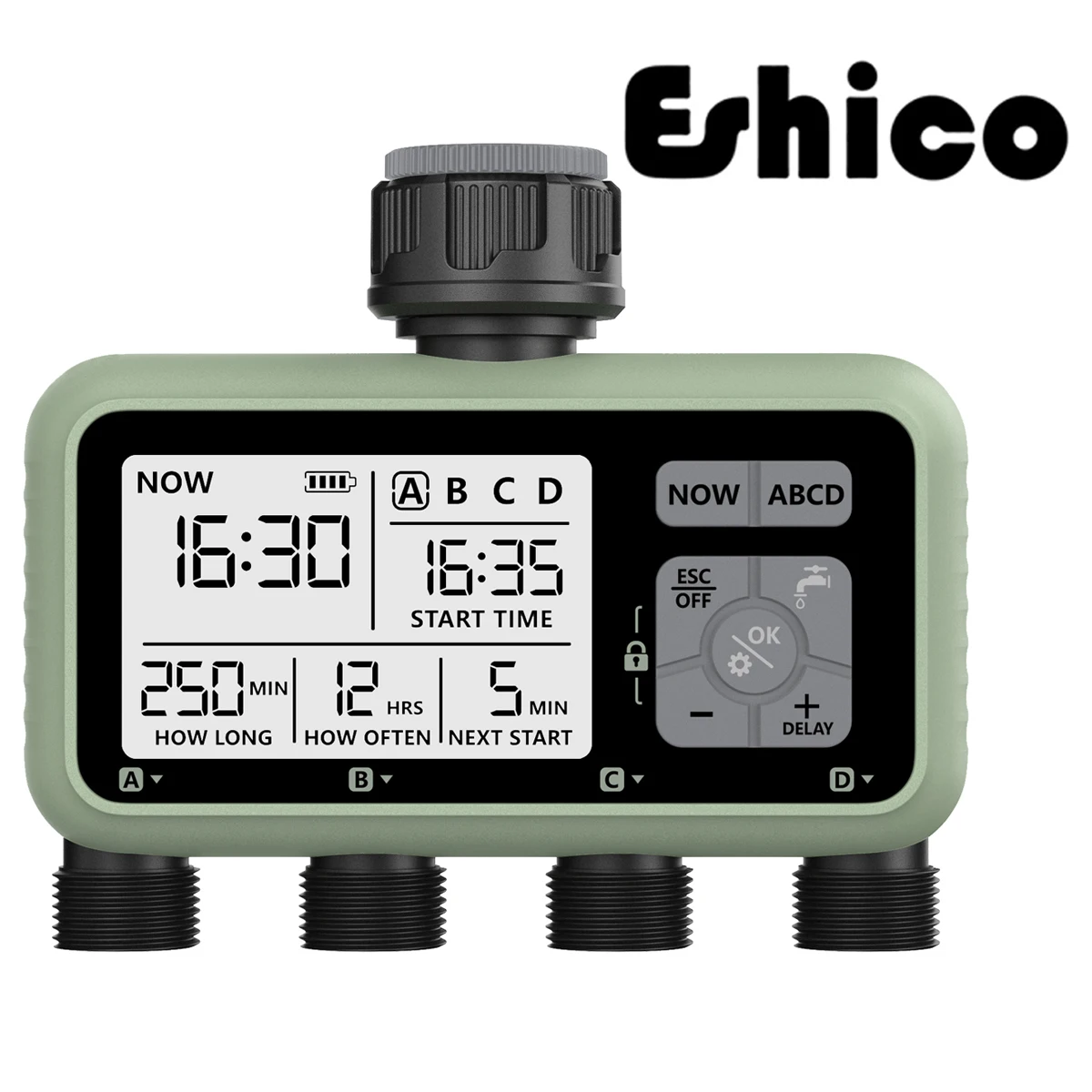 Eshico HCT-379 Intelligent Electronic Digital Automatic Water Timer Outdoor Home Garden Lawn Greenhouse Irrigation System 2