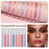 9Pcs/Sets Glitter Lip Glaze Liquid Lipstick Set Shine Lip Gloss Gift Box Natural Moisturizer Waterproof Lips Makeup For Women 6