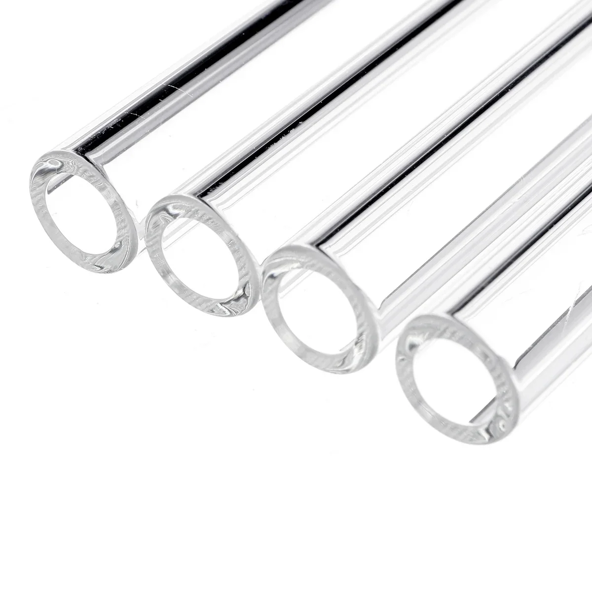 250mm OD 8mm 1.5mm Thick Wall Borosilicate Glass Blowing Tubes 4Pcs for Lab stainless steel tube brass tube aluminium tube plastic tube carbon fiber tube copper tube steel pipe carbon steel tube