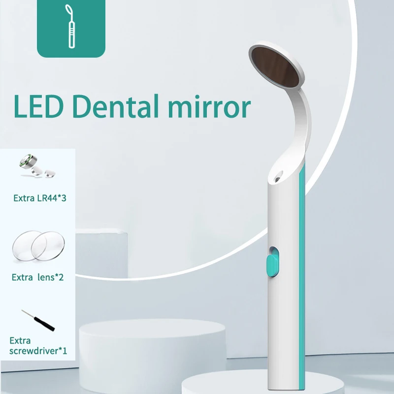 Dental Mouth Mirror With LED Light Inspect Instrument Checking Mirror Reusable Dentist Anti-fog Mouth Mirror Tooth Care dental loupe magnifier medical surgery loupes 2 5x 3 5x binocular loupe led dental head light rechargeable for dentist surgery