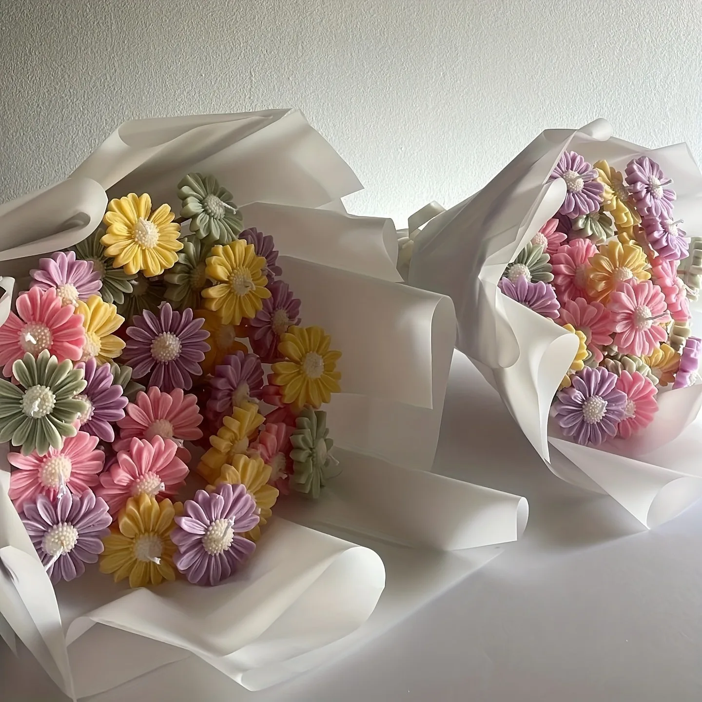 1 Stück 3D-Gänseblümchen-Blumen-Silikon-Kerzen- und Gipsform – Bastelbedarf aus Kunstharz und Ton zum Selbermachen – Detail 8