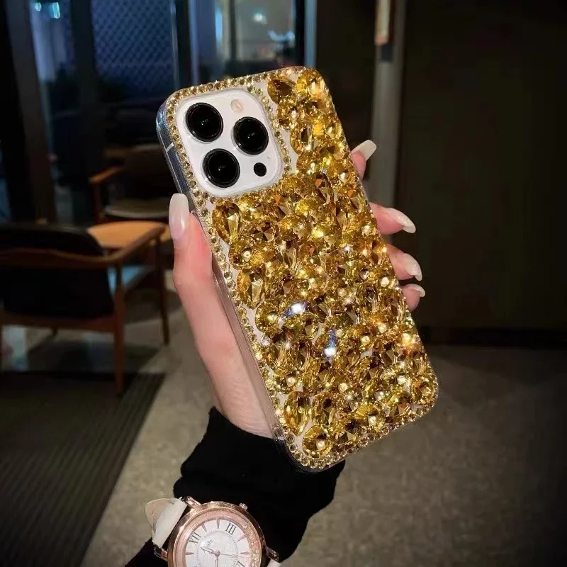 Rhinestone Case phone case for Samsung Galaxy S25 S24 S23 S22 S21 S20 Ultra Plus FE S10 S9 Case Diamond Phone Cover Sunjolly