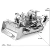 bulldozer 3D Metal Puzzle model kit DIY Laser Cut Puzzles Jigsaw Toy For Children 5