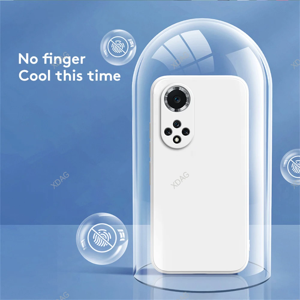 Luxurious Shockproof Liquid Silicone Phone Case - Pure Color Back Cover