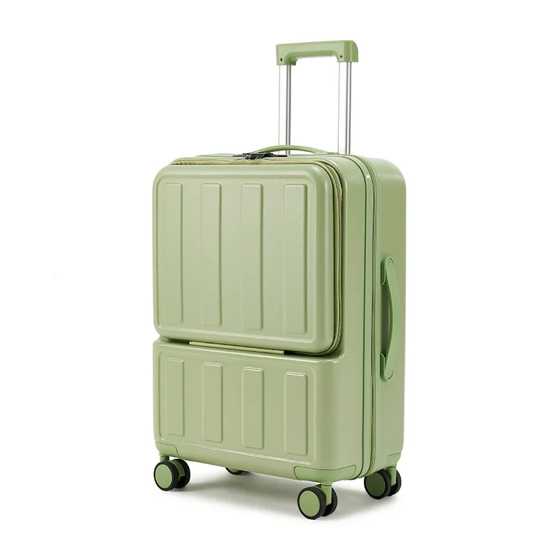 Boarding Bag Front Opening Luggage Women's Small Lightweight Multifunctional Charging Traveling Trolley Case Password Suitcase