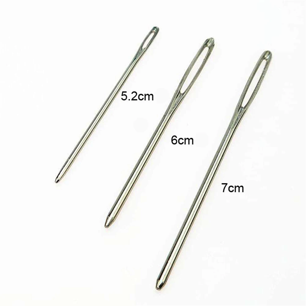 Leather Sewing Needles Sewing Needles Leather Tool Leathercraft Tools Leather Tools Leather Sewing Tool Set 9PCS DIY Leather Craft Large Eye Needles Stainless Steel Stitch Knitting Yarn Sewing Hand Crochet Hook Sewing Accessories