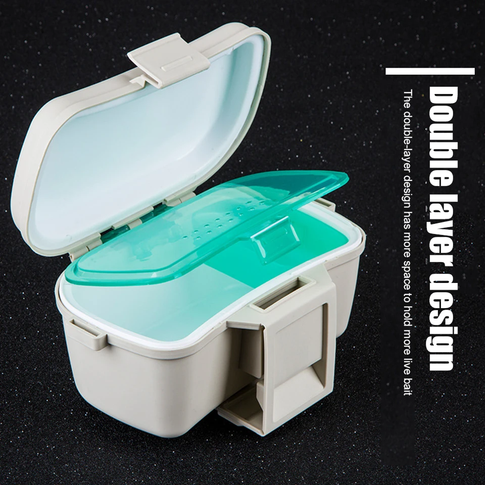 Cricket Keeper Fishing Bait Box Insulated Worm Container Live Bait ...
