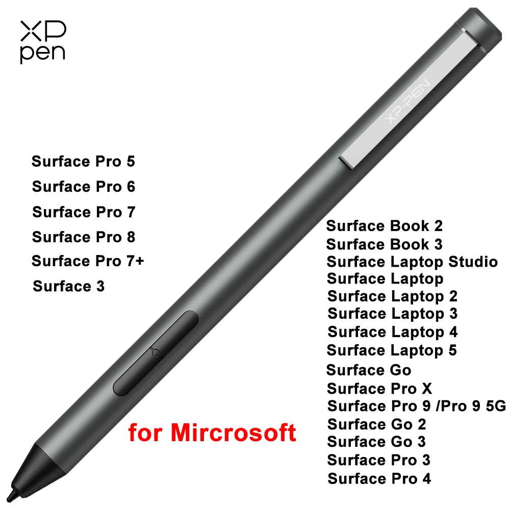 XP-Pen Surface Pen with 2 Shortcut Keys 4096 Pressure Levels Support 60 Degree Tilt for Microsoft Surface Series