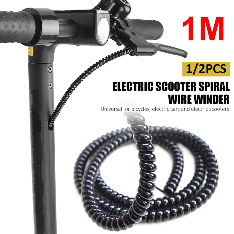 Bicycle Harness Winding Tube Electric Vehicle Brake Wire Organizer Protective Sleeve TPU Sheath Line Cable Spiral Wrap Portable bicycle cable organizer