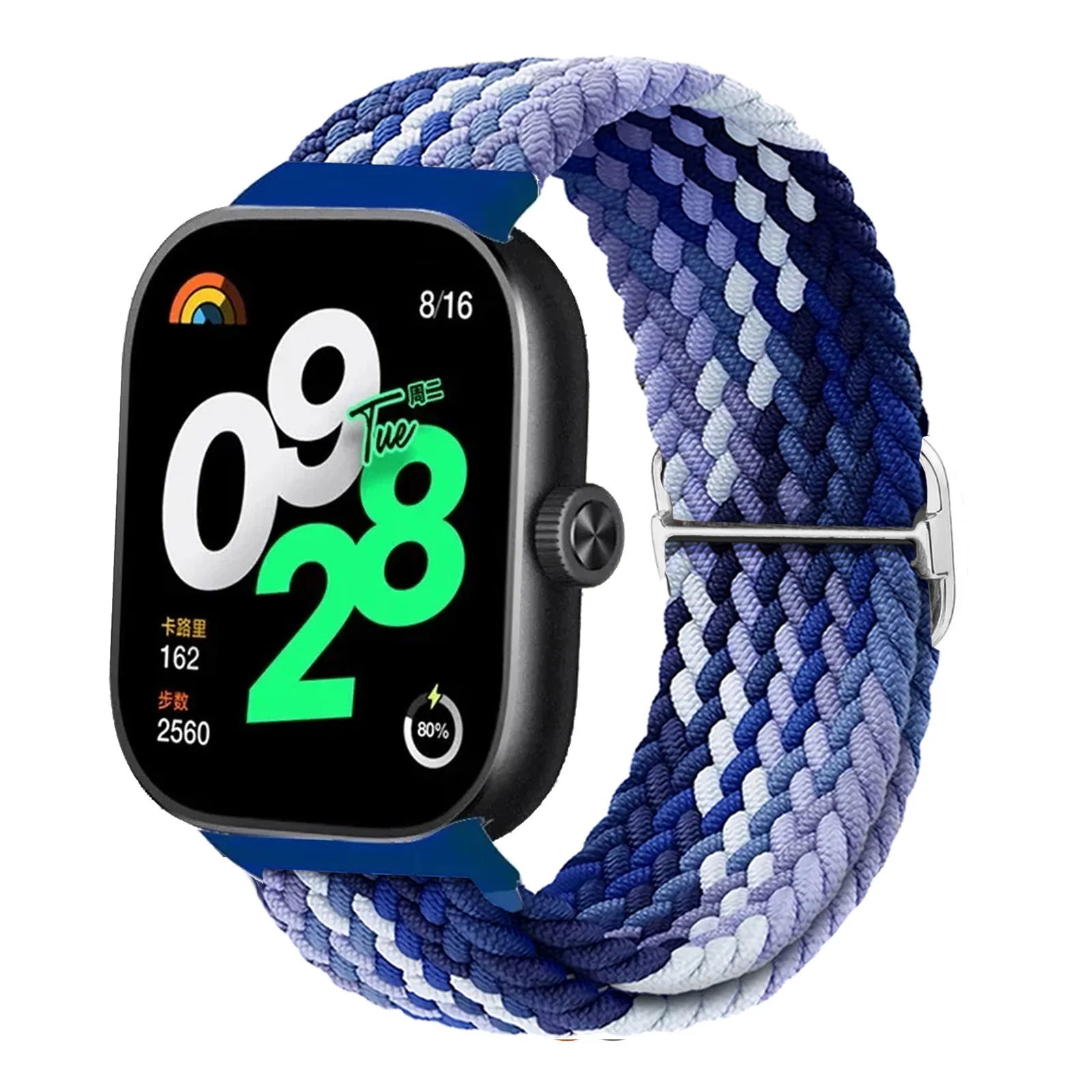Adjustable Braided Nylon Sport Strap - Elastic Solo Loop Bracelet in Multiple Colors