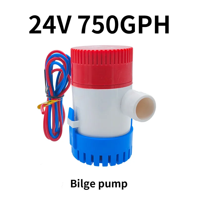 ตัวเลือกสินค้า ปั๊มน้ำท้องเรือ 1 ชิ้น 12V 24V 1100gph 750gph พร้อมสวิตช์ลูกลอย ใช้สำหรับเรือ เครื่องบินน้ำ บ้านเคลื่อนที่ เรือบ้าน