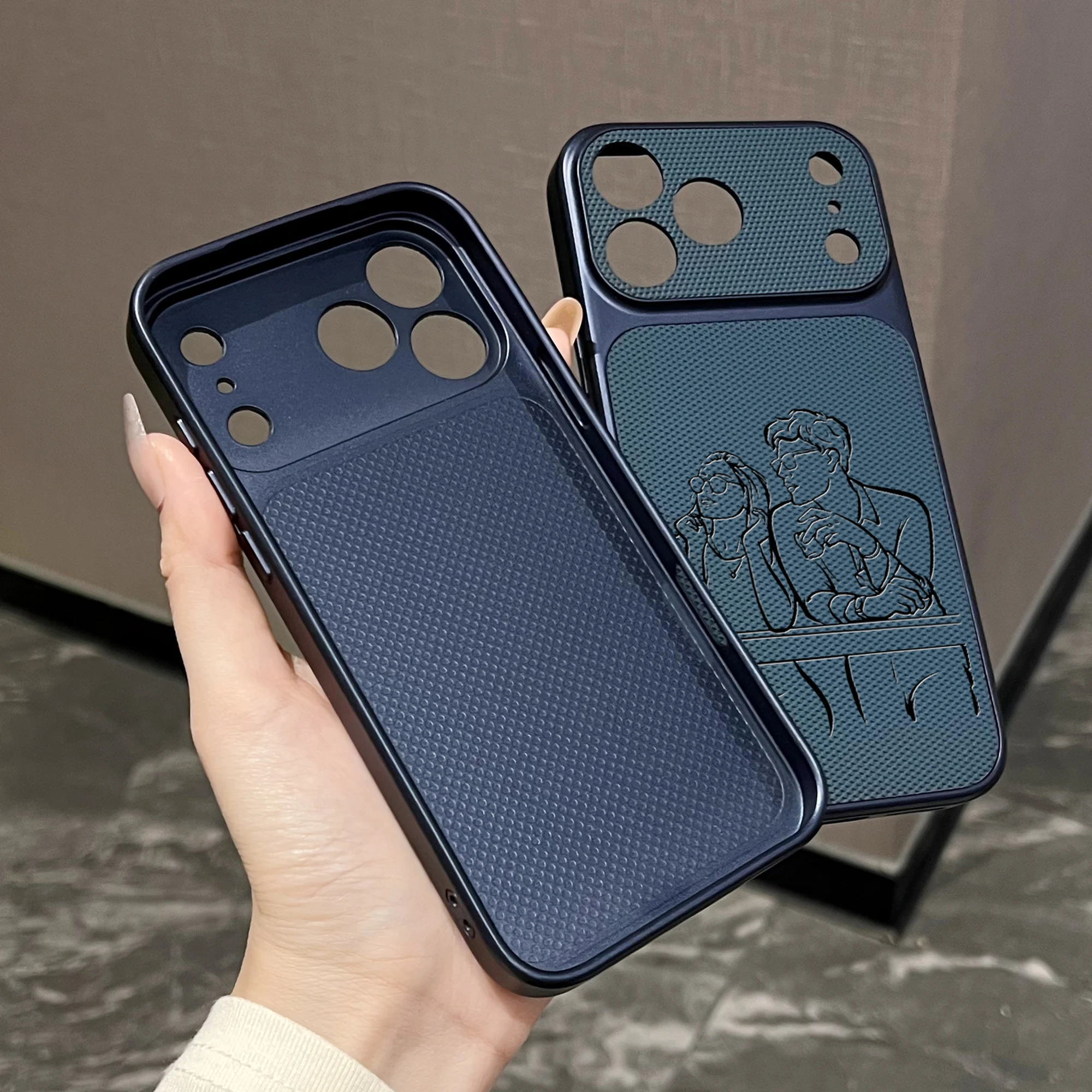Custom Photo Hand Drawn Lines Phone Case for iPhone 17 thumbnail 8