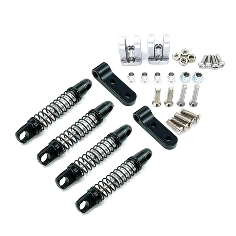 

Металлический передний и задний амортизатор с фиксированным кронштейном для WPL D12 1/10 аксессуары для радиоуправляемых автомобилей, черный