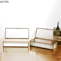 Glass Storage Boxes Cosmetics Jewelry Organizing Boxes Creative Household Phnom Penh Jewellery Beauty Brush Storage Containers 1