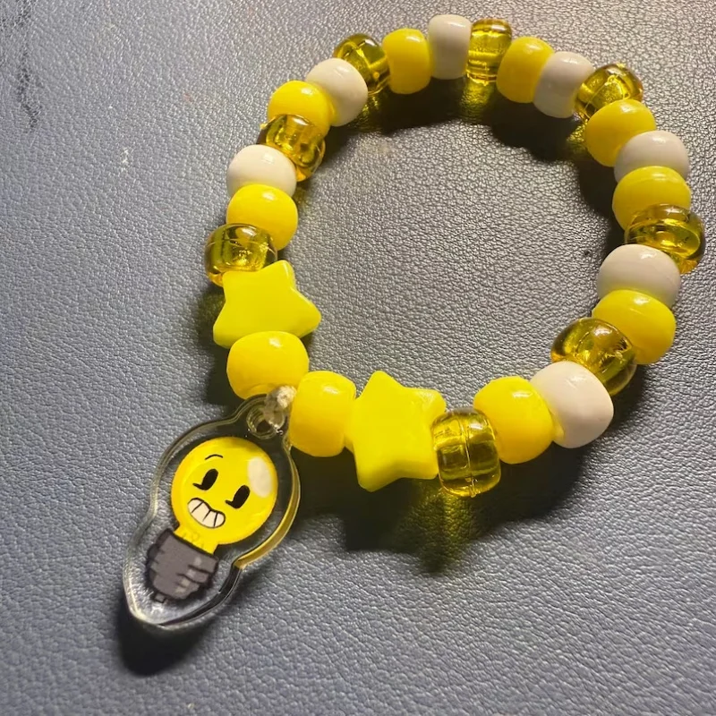 Cute Object-Themed Kandi Charm Bracelets with Phone, Light, Fan, Luggage, and Knife Designs | Trendy Collectibles