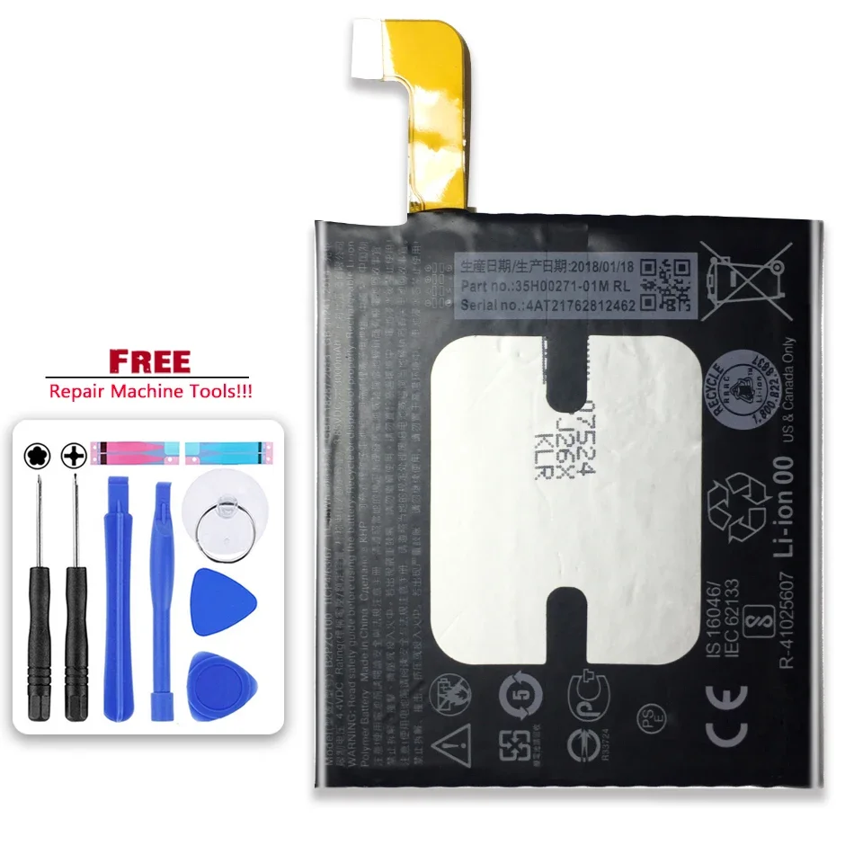 Batteria Del Telefono Cellulare B2Pzc100 Per Htc U11 U-3U Ricaricabile 3000Mah