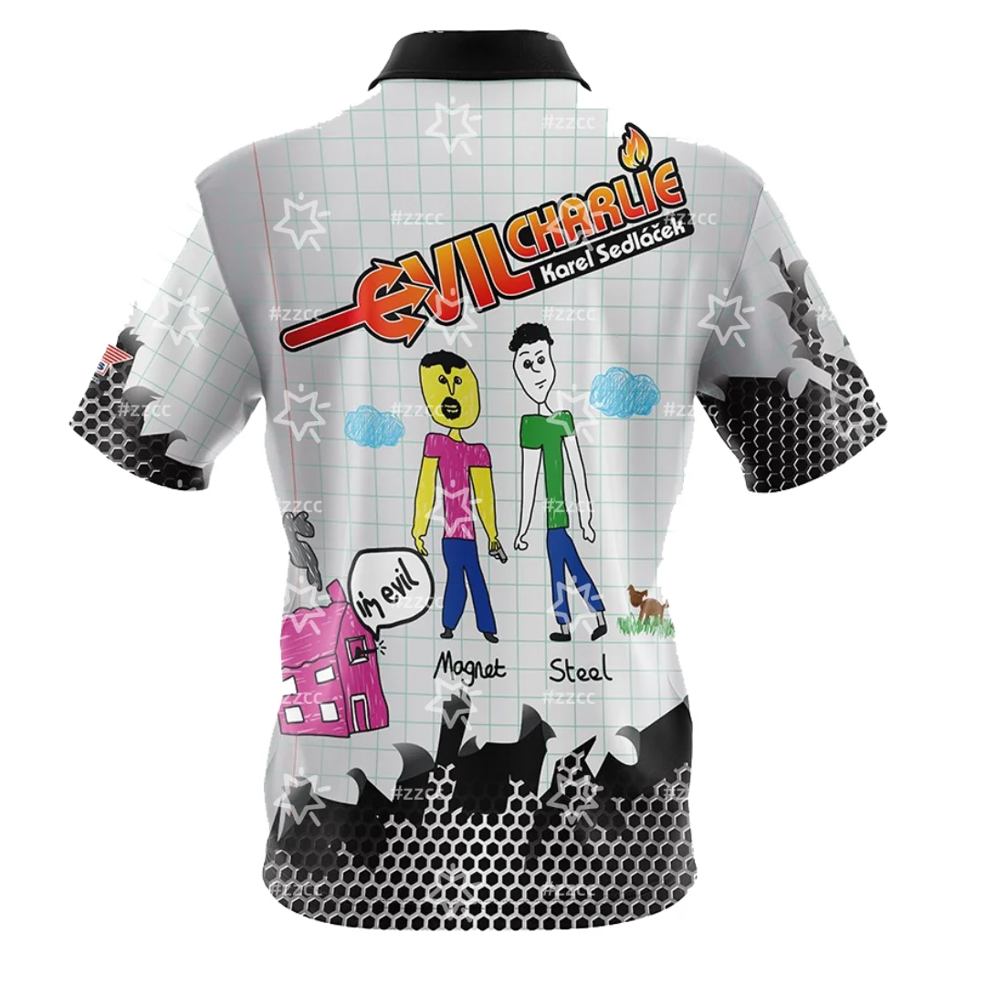 리키 에반스 사인 레플리카 셔츠 다트 매니아 저지 다트 폴로 셔츠 스포츠 드라이 퀵 드라이 남성 티셔츠 아동복 티셔츠