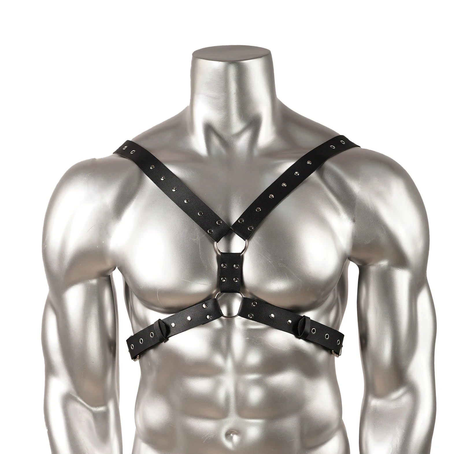 Harness for Men Strap Harness Belt Sexy Shoulder Bondage Chest Lingerie PU Leahter Belt Erotic Gay Clothing Exotic Accessorie