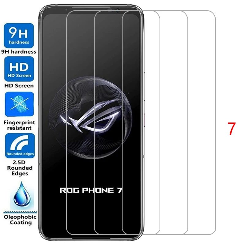 Custodia Per Asus Rog Phone 7 Ultimate Screen Protector Vetro Temperato Su Rogphone Phone7 Rogphone7 Ultimate Back Cover 360 Coque