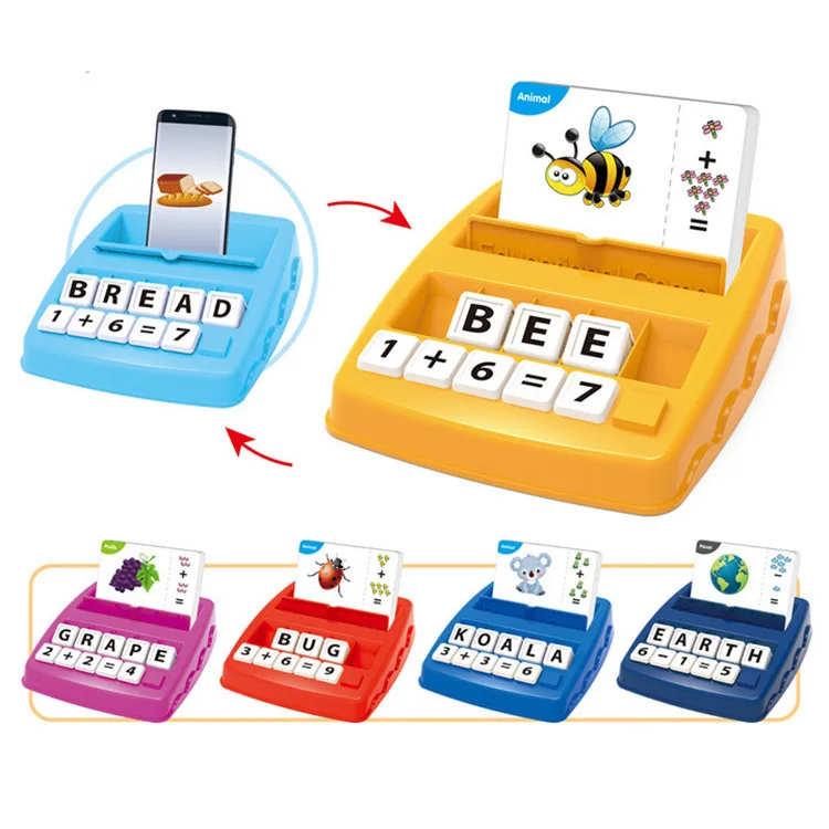 

Children's early education alphabet machine enhances memory of English letters spelling, numbers arithmetic toys