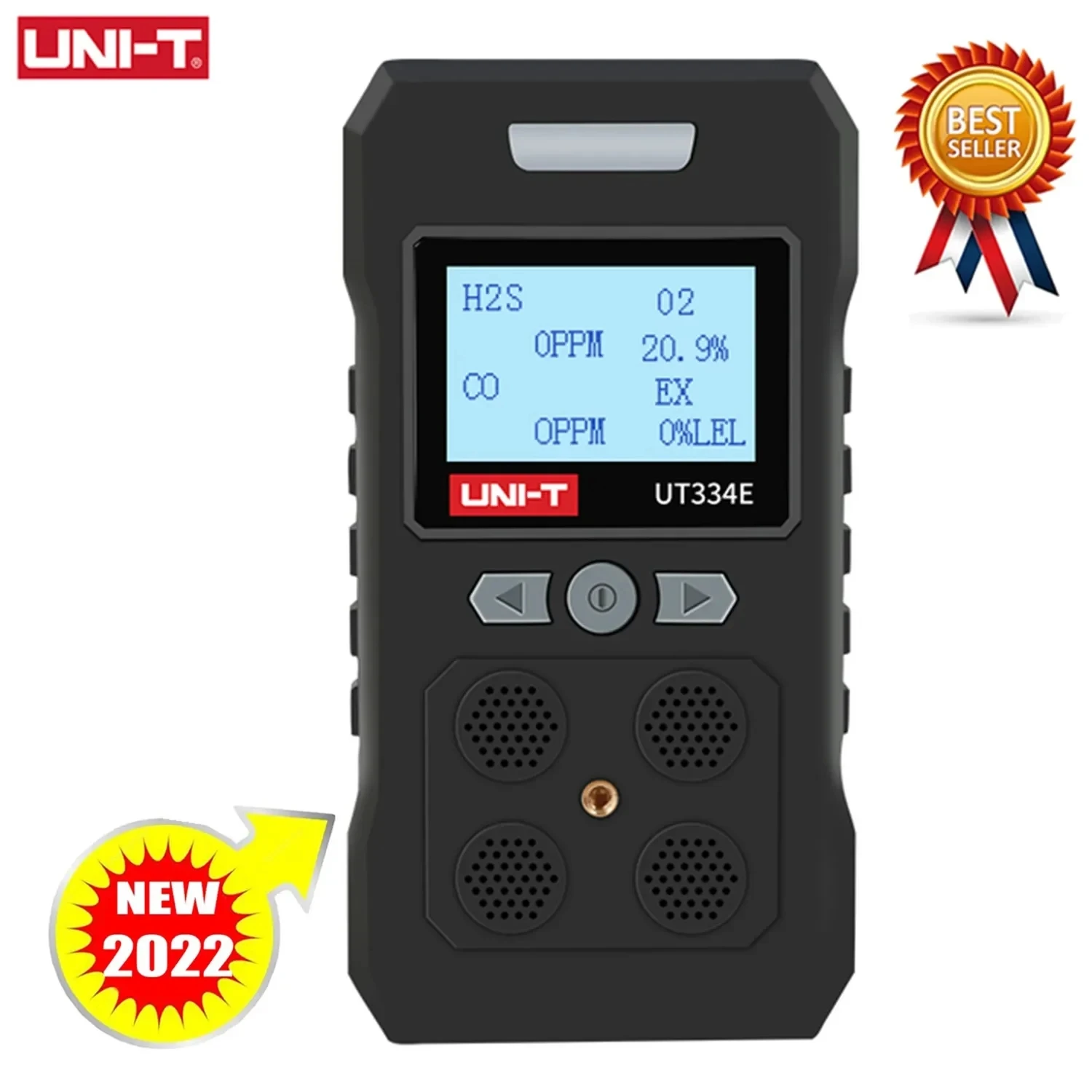 

UNI-T UT334E UT334F UT334G Gas Leak Detector Handheld 4 in 1 Air Quality Monitor Carbon Monoxide Detector H2S O2 Sound Alarm.