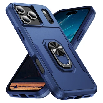iPhone Metal Stand Armor Military Case 1