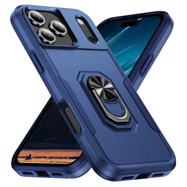 iPhone Metal Stand Armor Military Case 1