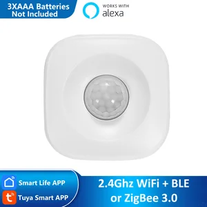 Alexa Tuya ZigBee WiFi Motion PIR Датчик Детектор Сенсор Приложение Smart Life Беспроводная домашняя система безопасности Обнаружение движения человеческого тела