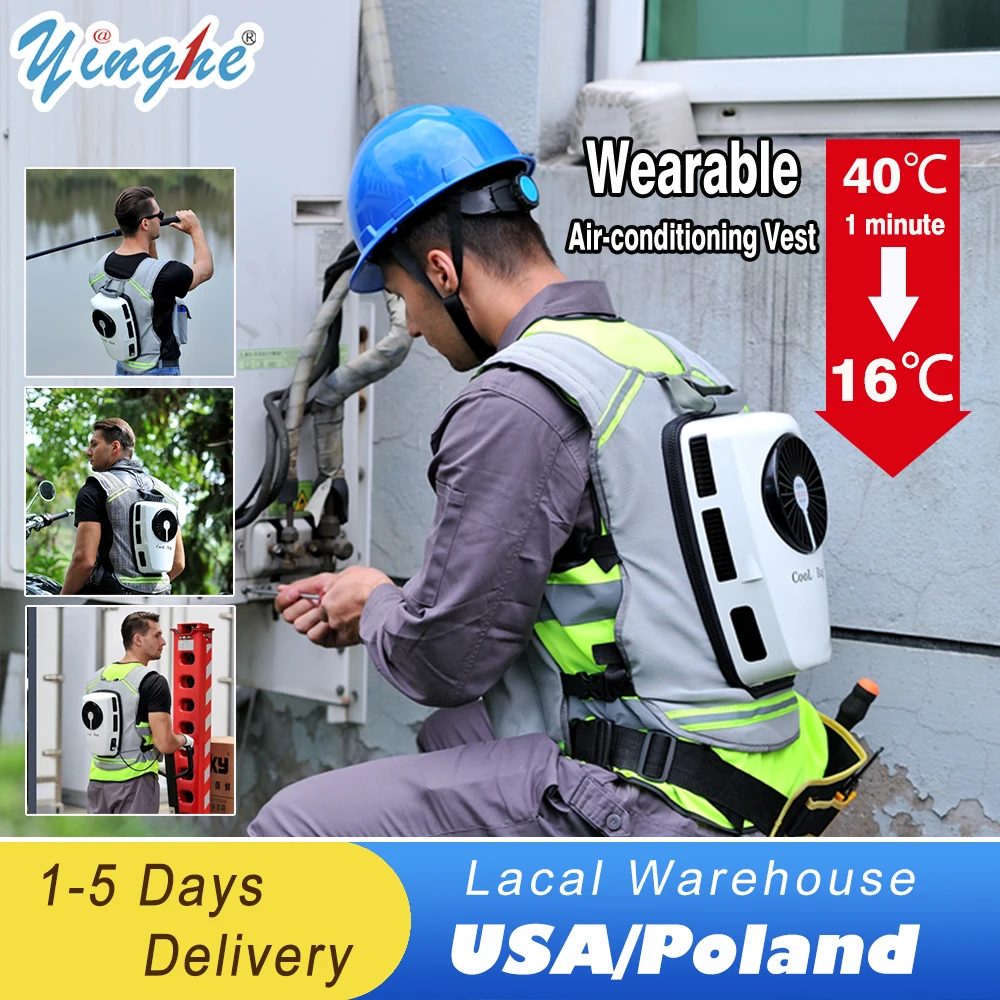 Summer Air-Conditioning Vest Women's Men's Vest Camping Rechargeable Air Conditioning Clothes Cooling Vest For Climbing Fishing 1 Summer Air-Conditioning Vest Women's Men's Vest Camping Rechargeable Air Conditioning Clothes Cooling Vest For Climbing Fishing 1