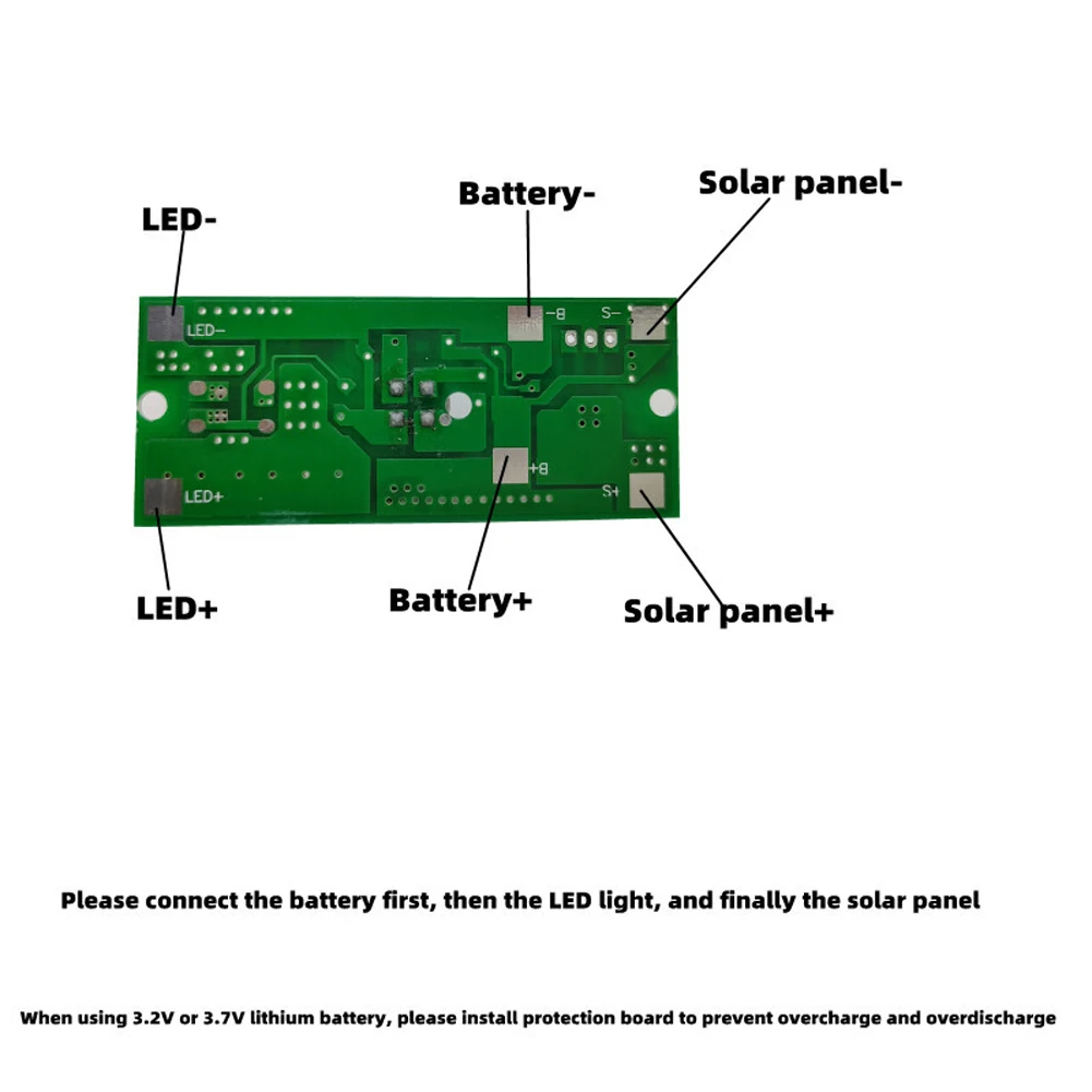 รูปสินค้า แผงวงจรควบคุมโคมไฟพลังงานแสงอาทิตย์ 3.2V 3.7V