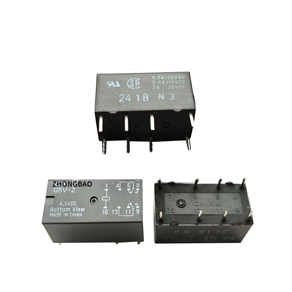 

5PCS/LOT G5V-2 4.5VDC 22 G2V-2 5VDC