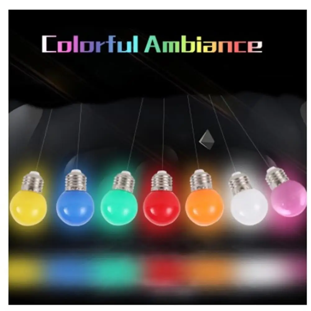 

7 Colors Led Colorful Bulb E27 3w 220v Round Shape Fashion Beautiful light Lighting Lamp For Home Party Bar Club Decorations