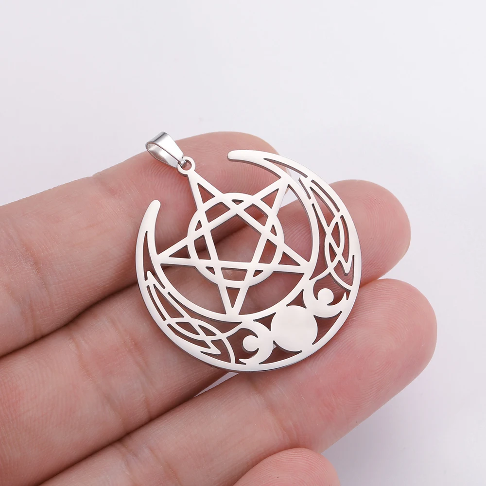 Collana con pentacolo nell'albero della vita, ciondolo a
