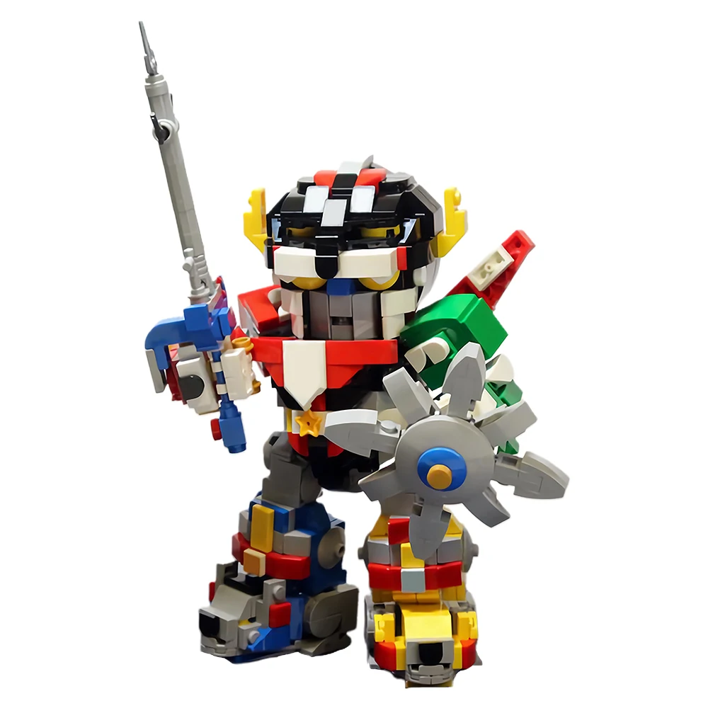 

Gobricks MOC Voltroned Robot Building Blocks King of Beasts Action Figure Bricks Model Toys Children Birthday Gifts Assemble Toy