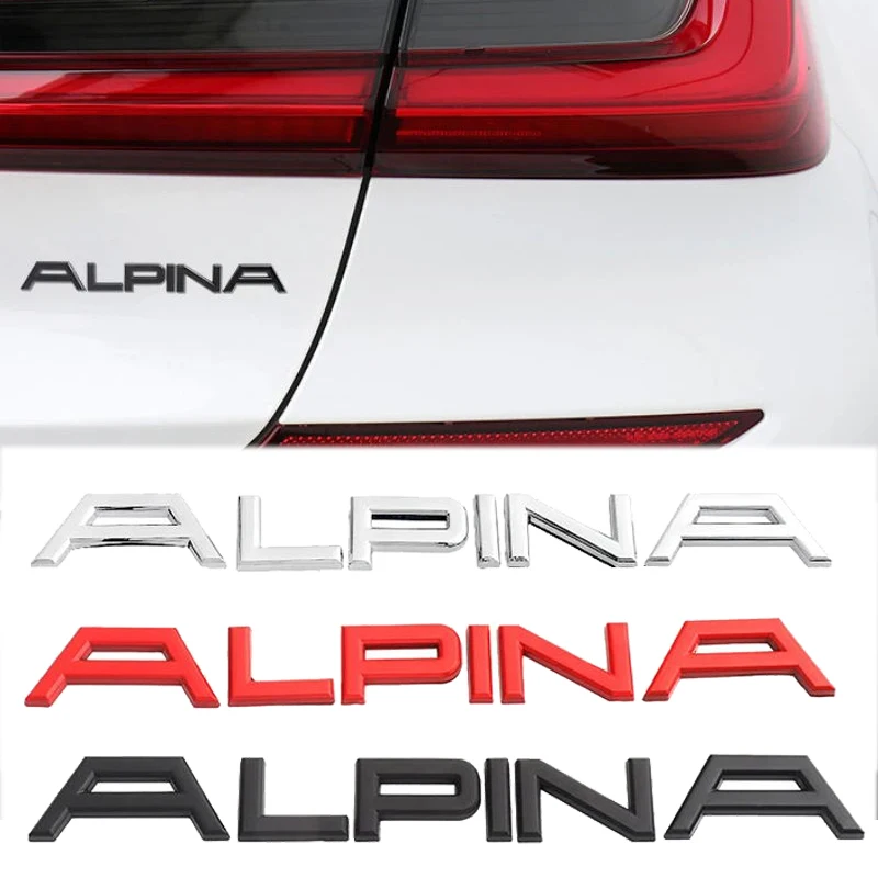 Lettere Tronco Distintivo Emblema Auto Adesivo Auto Portellone Decalcomanie Per Bmw Alpina F36 F25 F21 E60 E90 E36 E39 E34 E46 Accessori