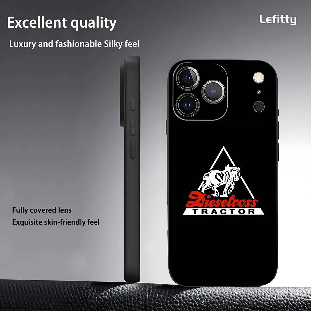 Luxury Designer-Inspired Black Frosted Soft Shell Phone Case