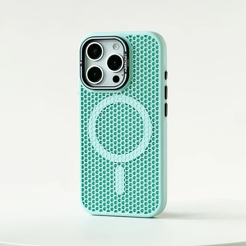 ตัวเลือกสินค้า เคสระบายความร้อนรังผึ้ง Magsafe พร้อมขาตั้งเลนส์ iPhone 16/17 Pro Max