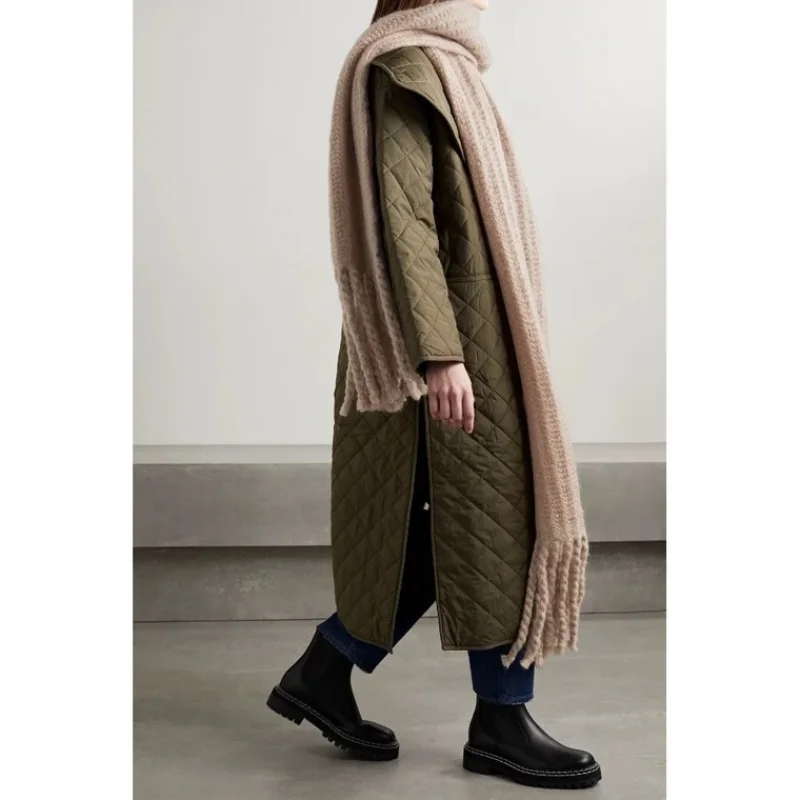 シンプルなミニマリストモヘアの女性用スカーフ暖かい季節のスカーフ冬20222