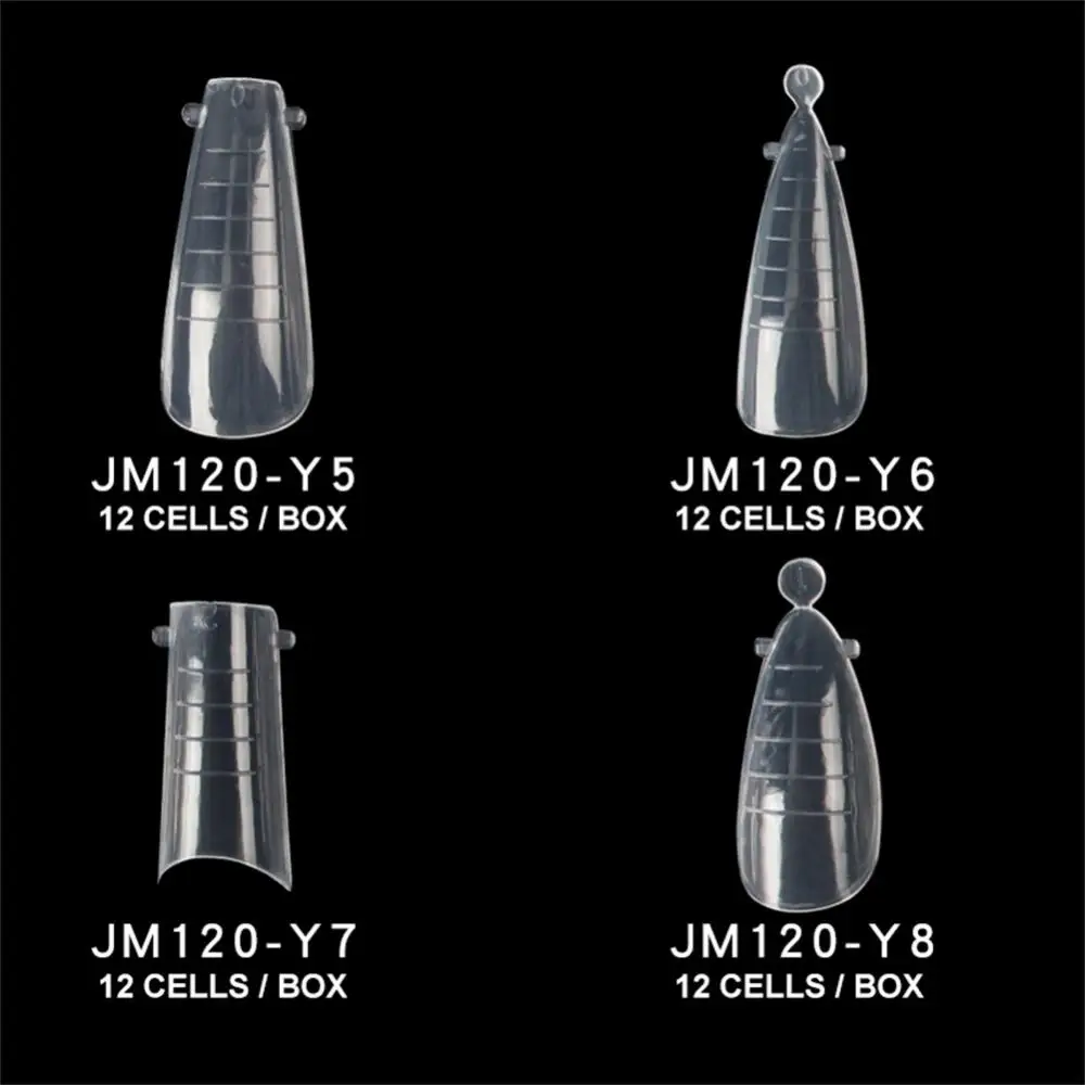 풀 커버 네일 익스텐션 팁 조각 클리어 가짜 네일 몰드, 익스텐션 빌딩 젤 광택제, 가짜 인공 도구