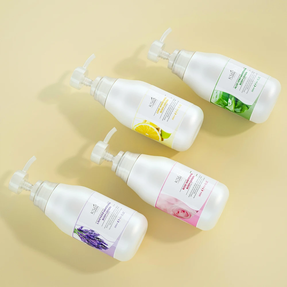 4 Fragrance Natural Whitening Body Lotion Set for Chocolate Skin Cream