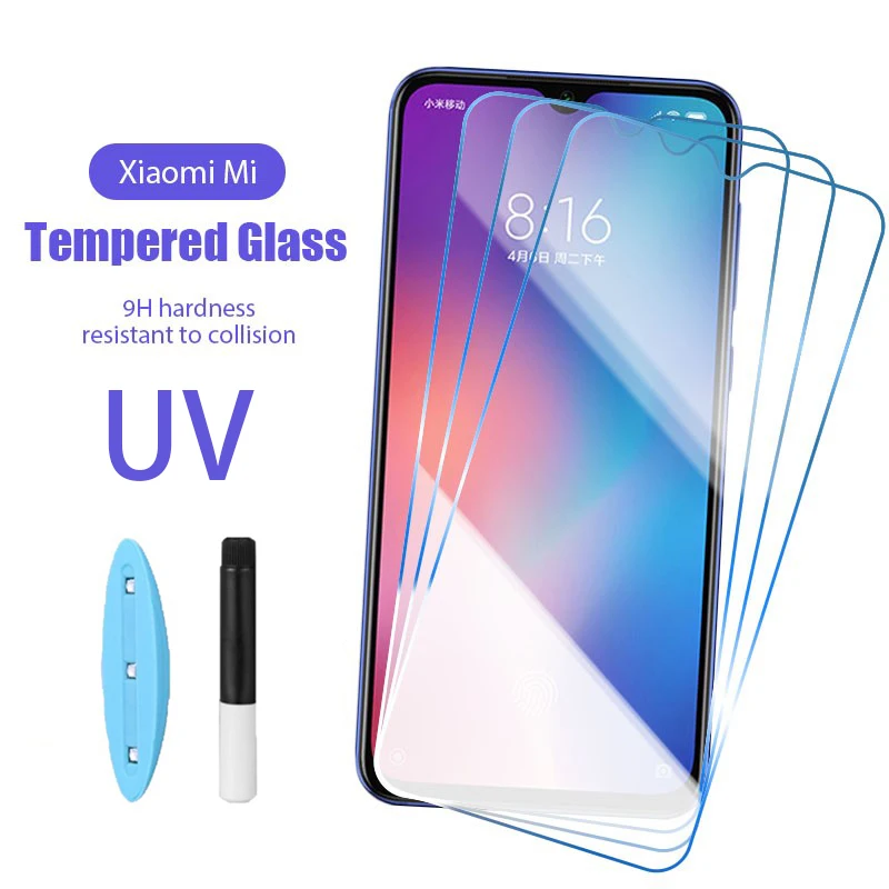 T Max Mi Note 10 Uv Glass UV Glue Screen Protector For Xiaomi