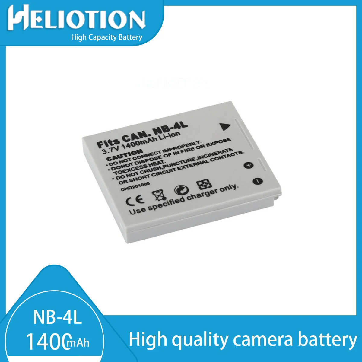 Nb-4L Batteria Sostituisce La Batteria Della Fotocamera Canon. Per Ixus 30/40/50/55/60/65/70/75 Ixus I7 Zoom Tx1 Ixus80, 3.7V 1400Mah