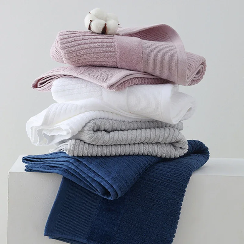 Cotton Bath Towel Adult Soft Absorbent Towels Bathroom Sets Large Beach Towel Luxury Hotel Spa Towels For Home 70x140cm